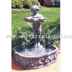 Cherub with Shell Fountain